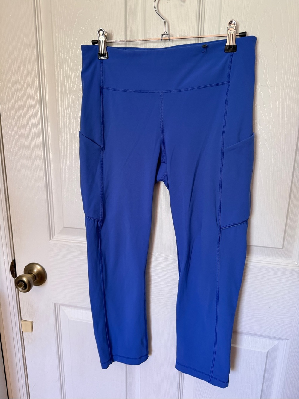 NWOT Lululemon Fast and Free High Rise Cropped 7/8 Leggings Blue / Size 6